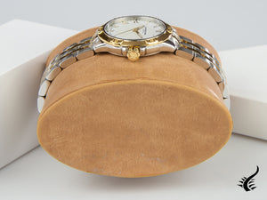 Raymond Weil Tango Ladies Quartz Uhr, PVD Gold, Weiss, 30mm, Tag, 5960-STP-00308