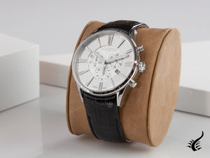 Roamer Superior Chrono Quartz Uhr, Grau, 44 mm, Lederband, 508837 41 15 05