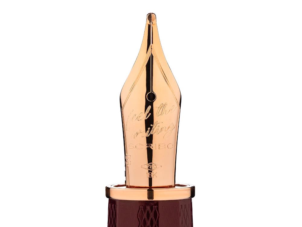 Scribo Feel Dandy Velvet Füllfeder, 14K Roségold, FEEFP43RG1403