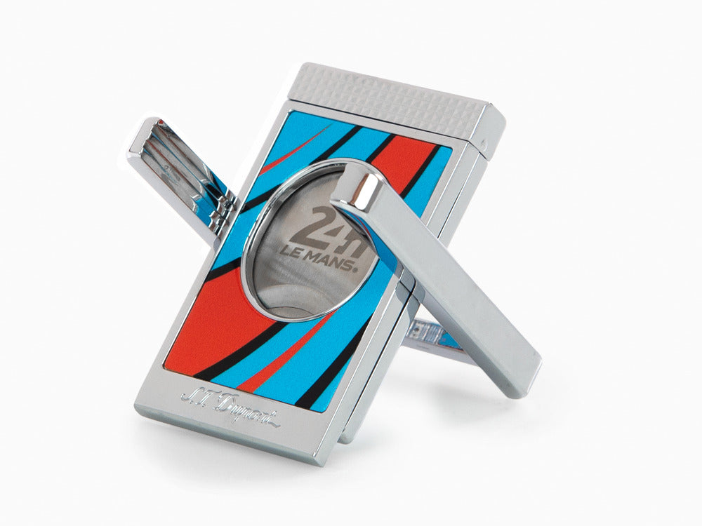 S.T. Dupont 24H Du Mans Zigarrenschneider, Palladium, Lack, Blau, 003489