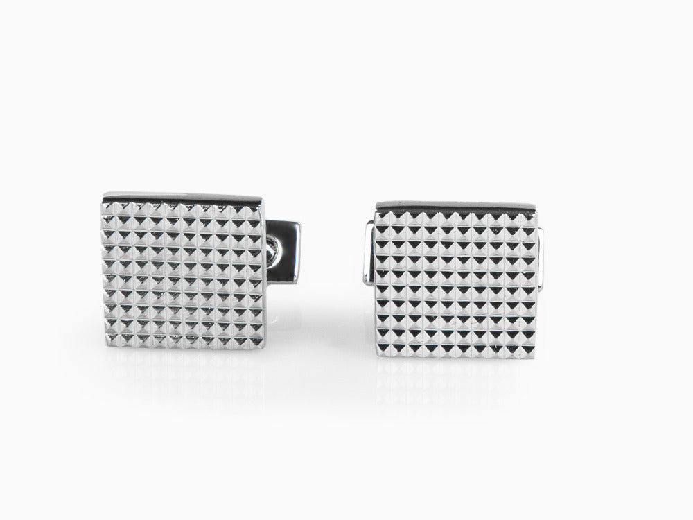 S.T. Dupont Square Diamond Head Manschettenknöpfe, Poliert, Silber, 005568