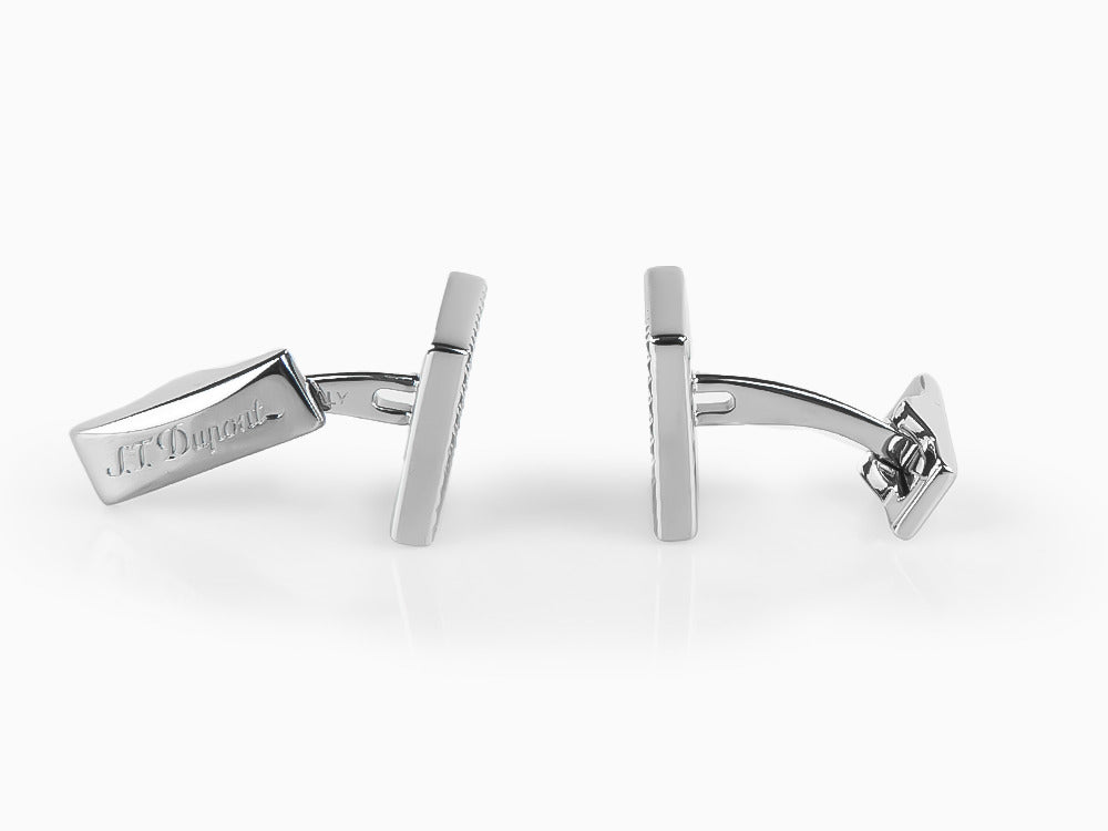 S.T. Dupont Square Diamond Head Manschettenknöpfe, Poliert, Silber, 005568