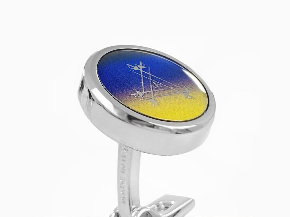 S.T. Dupont Montecristo La Nuit Manschettenknöpfe, Lack, Lack, Blau, 005715