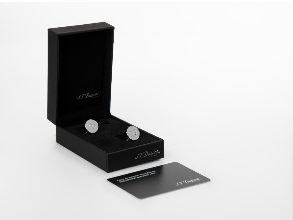 S.T. Dupont D Manschettenknöpfe, Silber, 005837