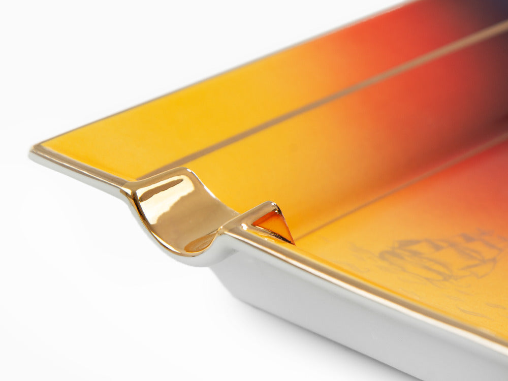 S.T. Dupont Montecristo L'Aurore Aschenbecher, Porzellan, Violett, 006434