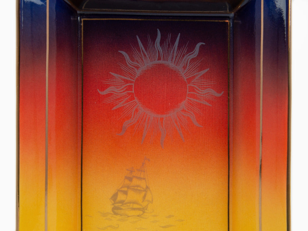 S.T. Dupont Montecristo L'Aurore Aschenbecher, Porzellan, Violett, 006434