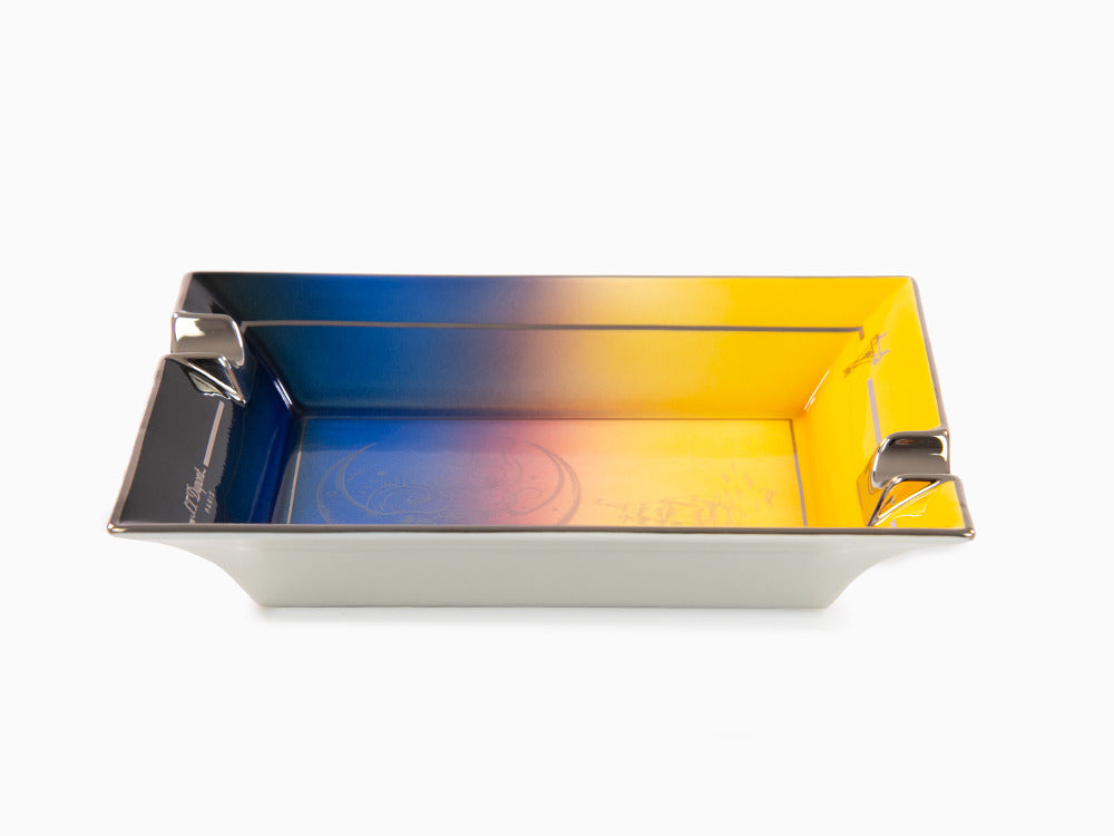 S.T. Dupont Montecristo La Nuit Aschenbecher, Porzellan, Gelb, 006435