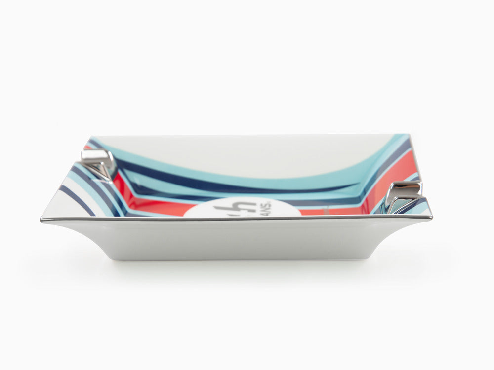 S.T. Dupont 24H Du Mans Aschenbecher, Porzellan, Weiss, 006488
