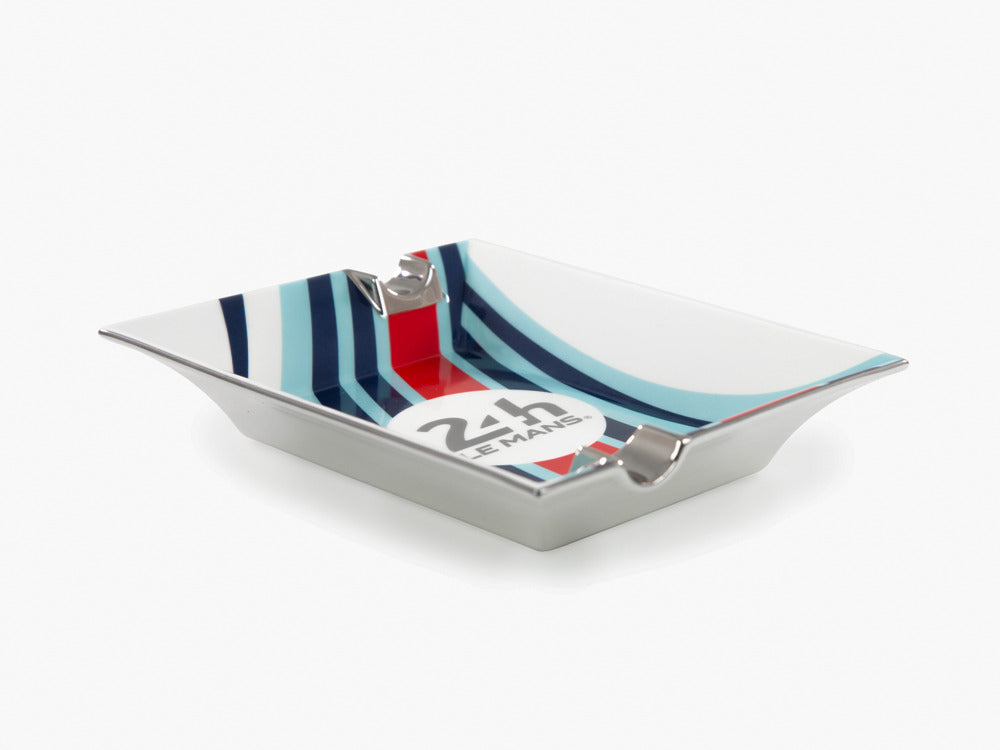 S.T. Dupont 24H Du Mans Aschenbecher, Porzellan, Weiss, 006488