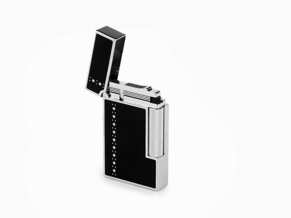 S.T. Dupont Ligne 2 Derby Feuerzeug, Lack, Palladium Akzenten, Schwarz, 016434