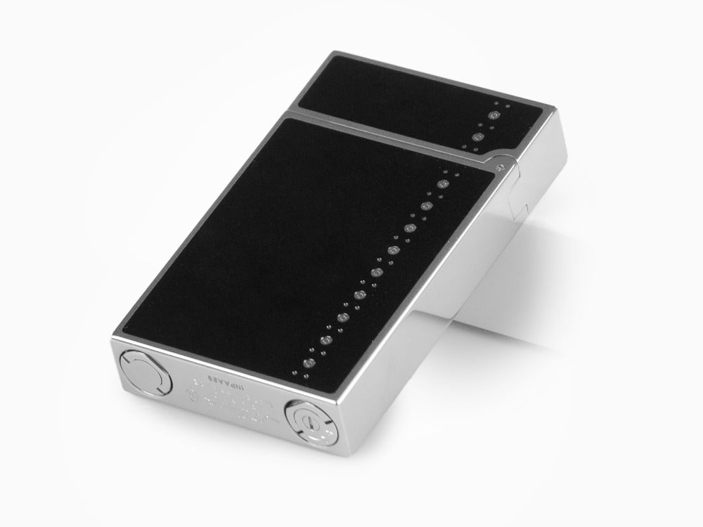 S.T. Dupont Ligne 2 Derby Feuerzeug, Lack, Palladium Akzenten, Schwarz, 016434