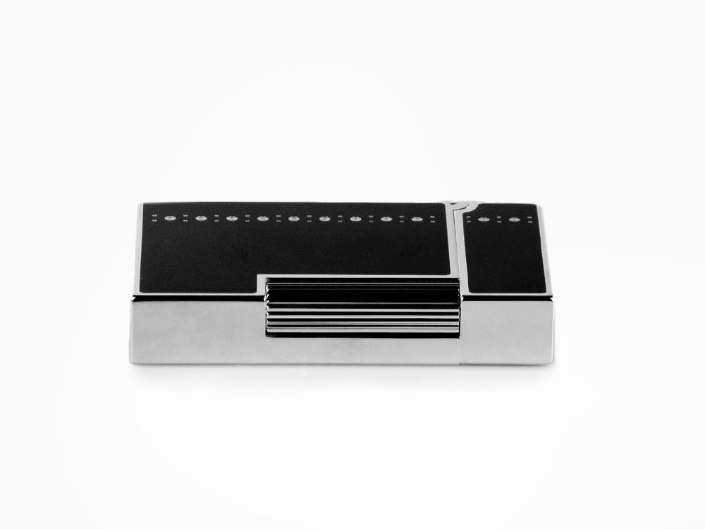 S.T. Dupont Ligne 2 Derby Feuerzeug, Lack, Palladium Akzenten, Schwarz, 016434