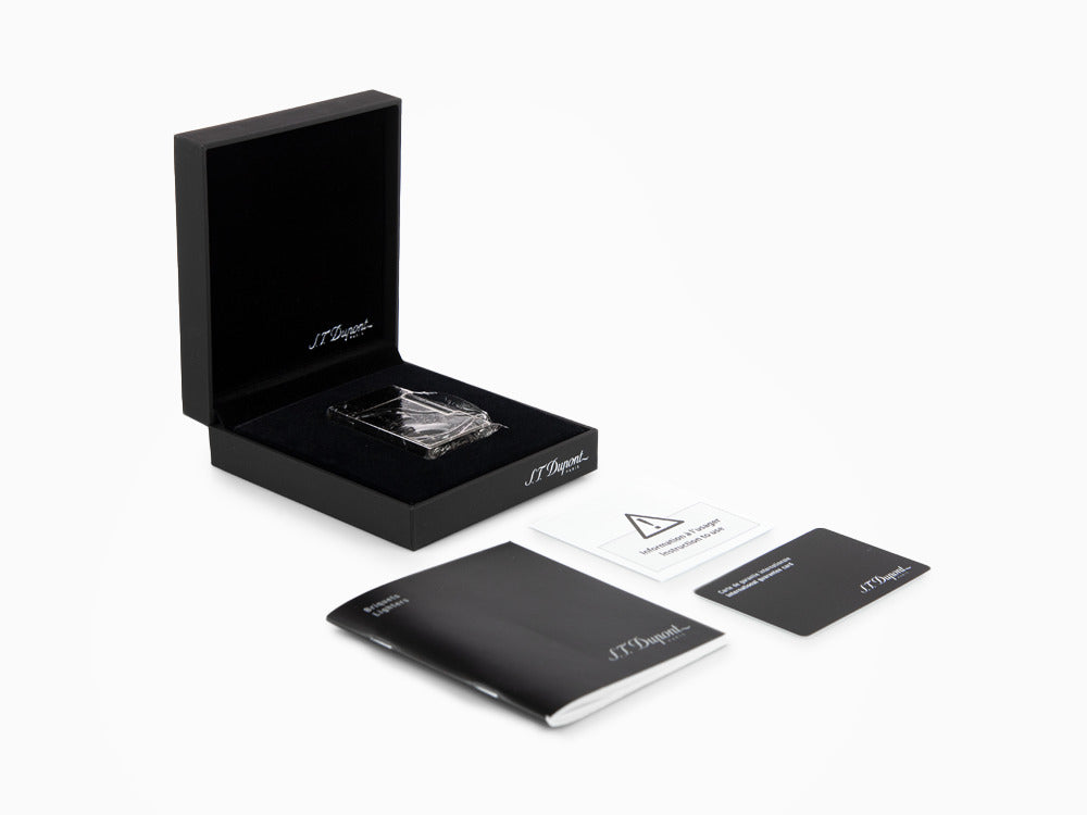 S.T. Dupont Ligne 2 Derby Feuerzeug, Lack, Palladium Akzenten, Schwarz, 016434