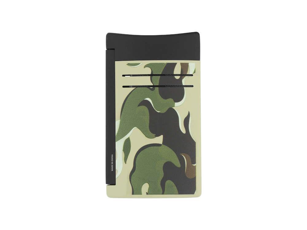 S.T. Dupont Camo Maxijet Feuerzeug, PVD, Grün, Limitierte Auflage, 020150