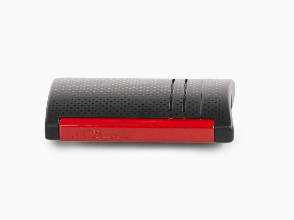 S.T. Dupont Maxijet Feuerzeug, Chrom, Rot/Schwarz, 020160N