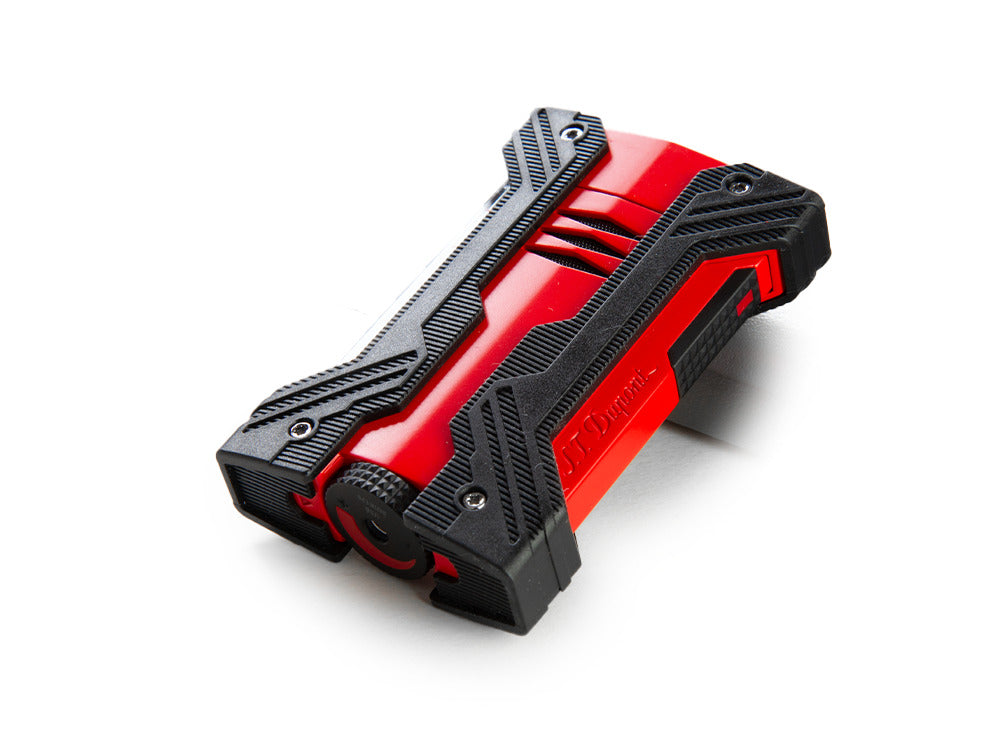 S.T. Dupont Défi XXtreme Feuerzeug, Rot/Schwarz, Double Flame, 021601