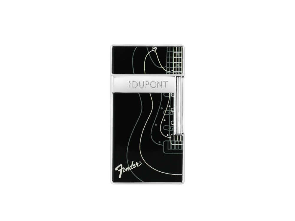 S.T. Dupont Fender Biggy Feuerzeug, Schwarz, Limitierte Auflage, 025025