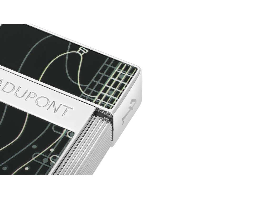 S.T. Dupont Fender Biggy Feuerzeug, Schwarz, Limitierte Auflage, 025025