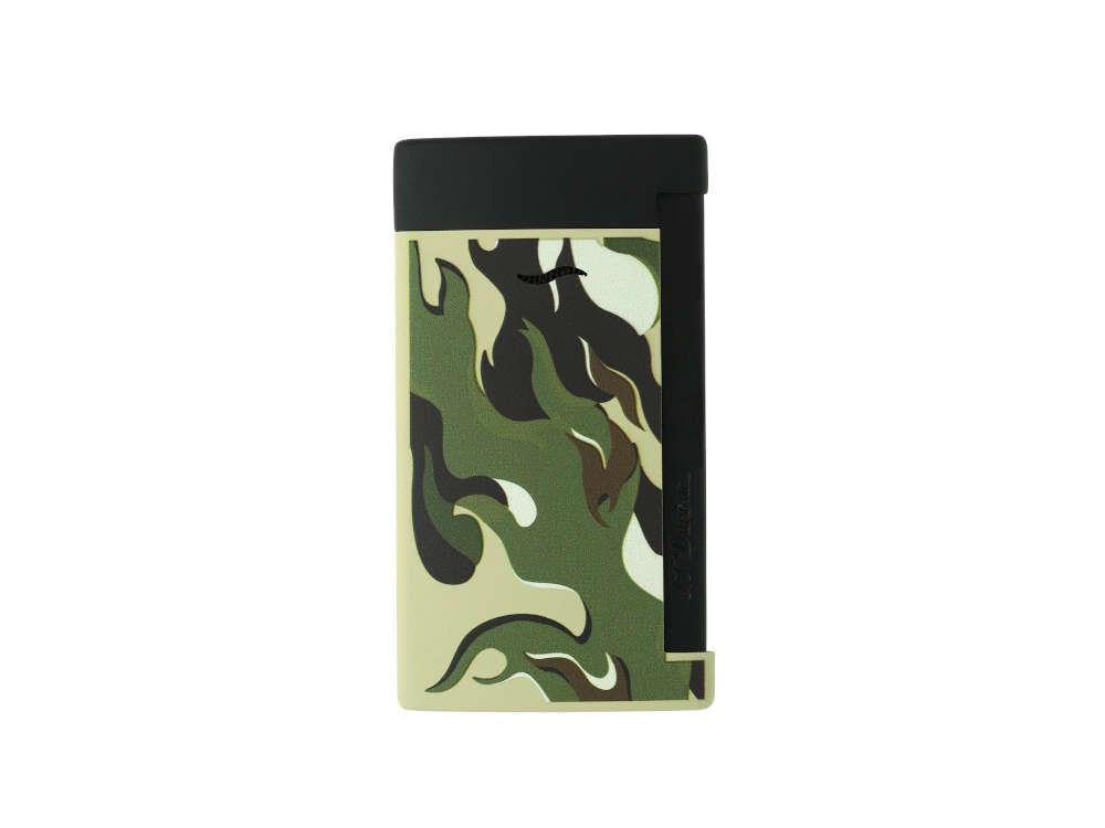 S.T. Dupont Camo Slim 7 Feuerzeug, PVD, Grün, Limitierte Auflage, 027750G