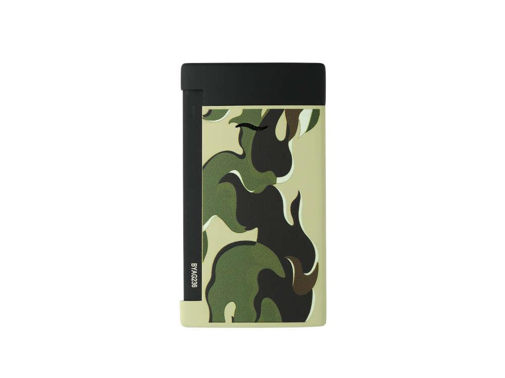 S.T. Dupont Camo Slim 7 Feuerzeug, PVD, Grün, Limitierte Auflage, 027750G