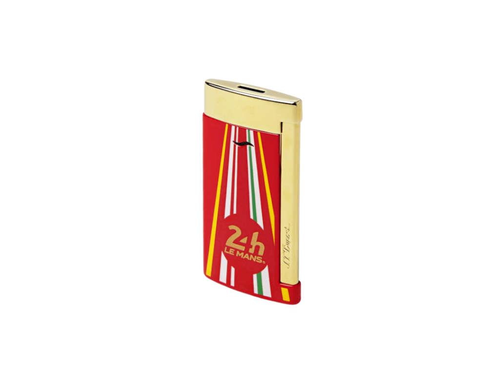 S.T. Dupont 24H Du Mans Slim7 Feuerzeug, Palladium, Rot, 027790