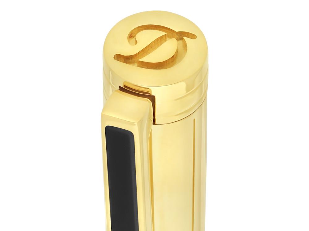 S.T. Dupont Classique Kugelschreiber, Messing, Schwarz, 045076N