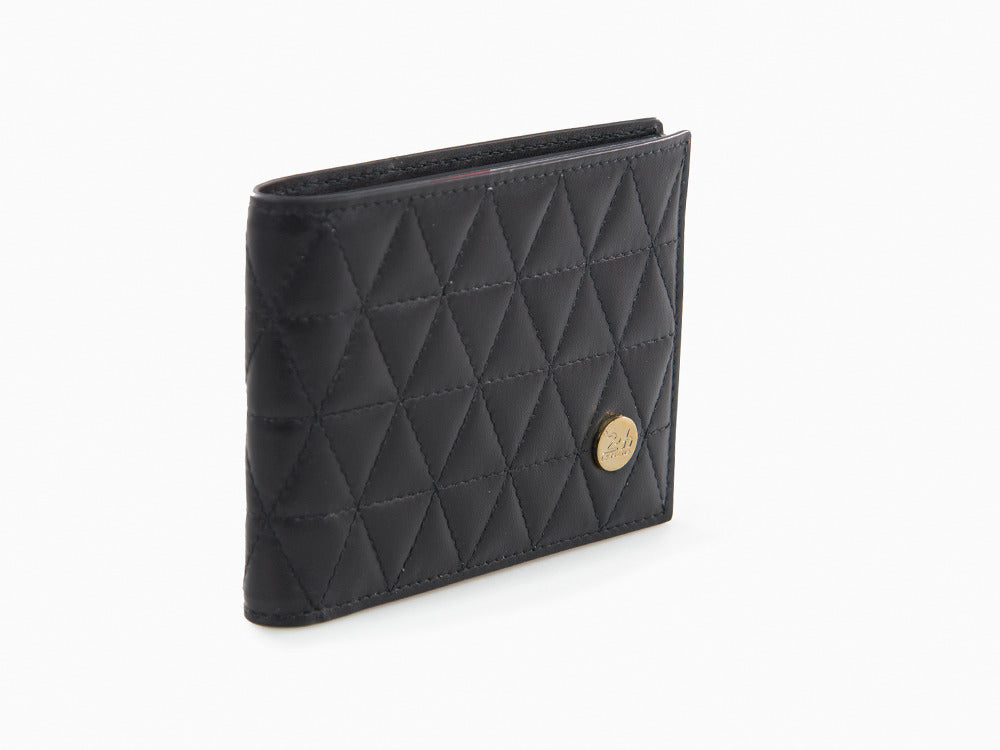 S.T. Dupont 24H Du Mans Billfold 6 Karten Brieftasche, Schwarz, Leder, 161310