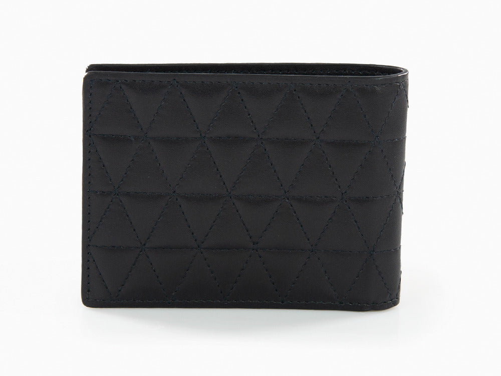 S.T. Dupont 24H Du Mans Billfold 6 Karten Brieftasche, Schwarz, Leder, 161410