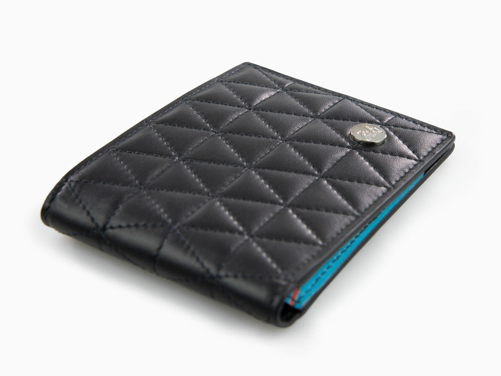 S.T. Dupont 24H Du Mans Billfold 6 Karten Brieftasche, Schwarz, Leder, 161410
