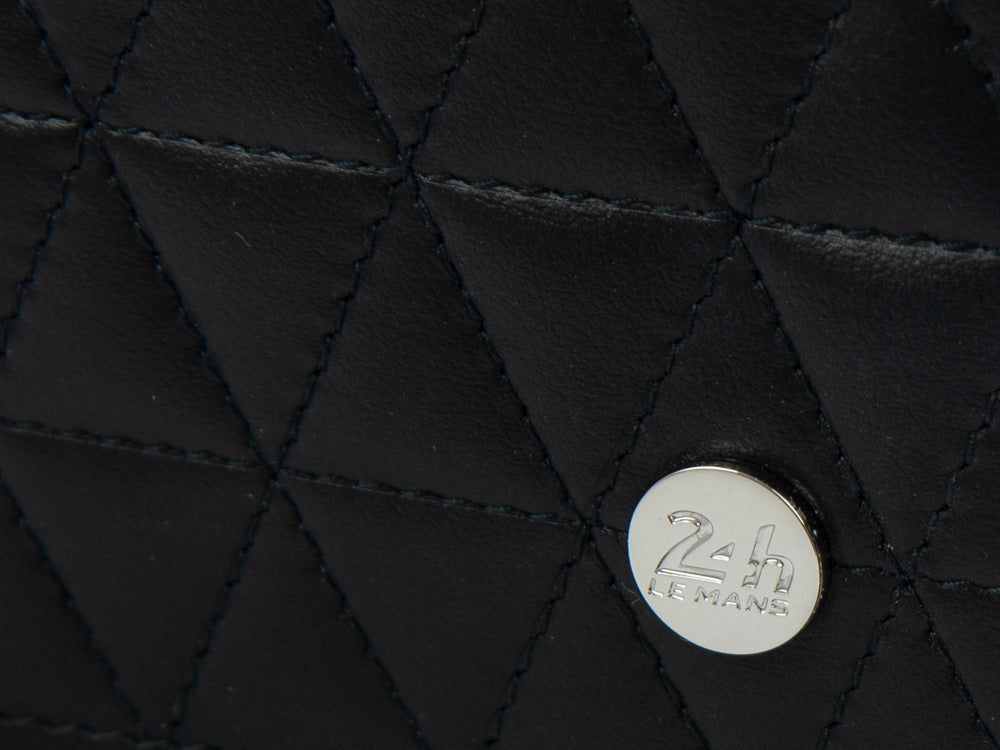 S.T. Dupont 24H Du Mans Billfold 6 Karten Brieftasche, Schwarz, Leder, 161410