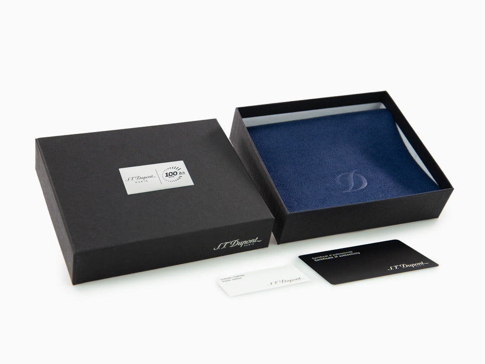 S.T. Dupont 24H Du Mans Billfold 6 Karten Brieftasche, Schwarz, Leder, 161410
