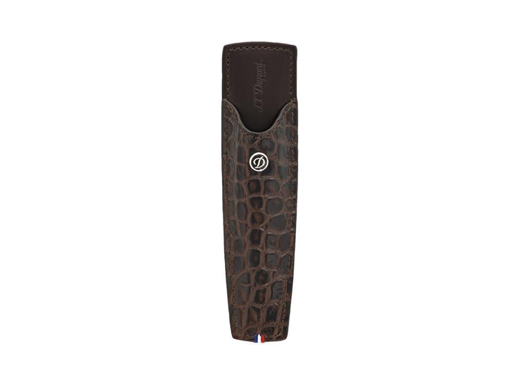 S.T. Dupont Accesorios Croco Dandy Etui, Leder, Braun, Weich, 180161