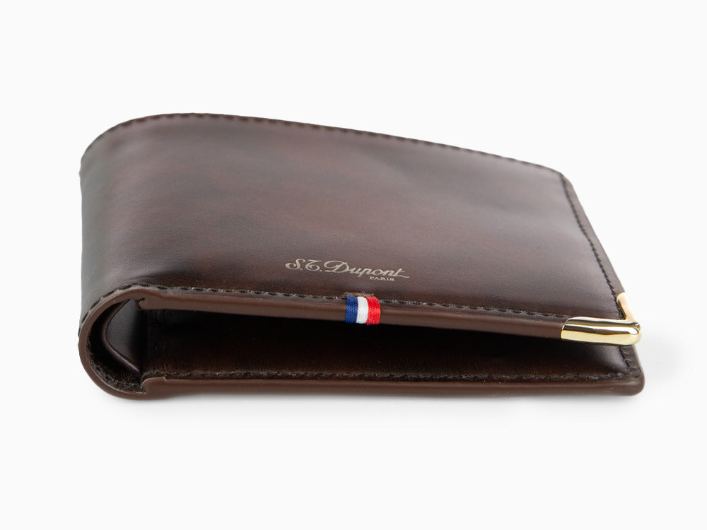 S.T. Dupont Atelier Cloudy Brieftasche, Braun, Leder, 6 Karten, 190453