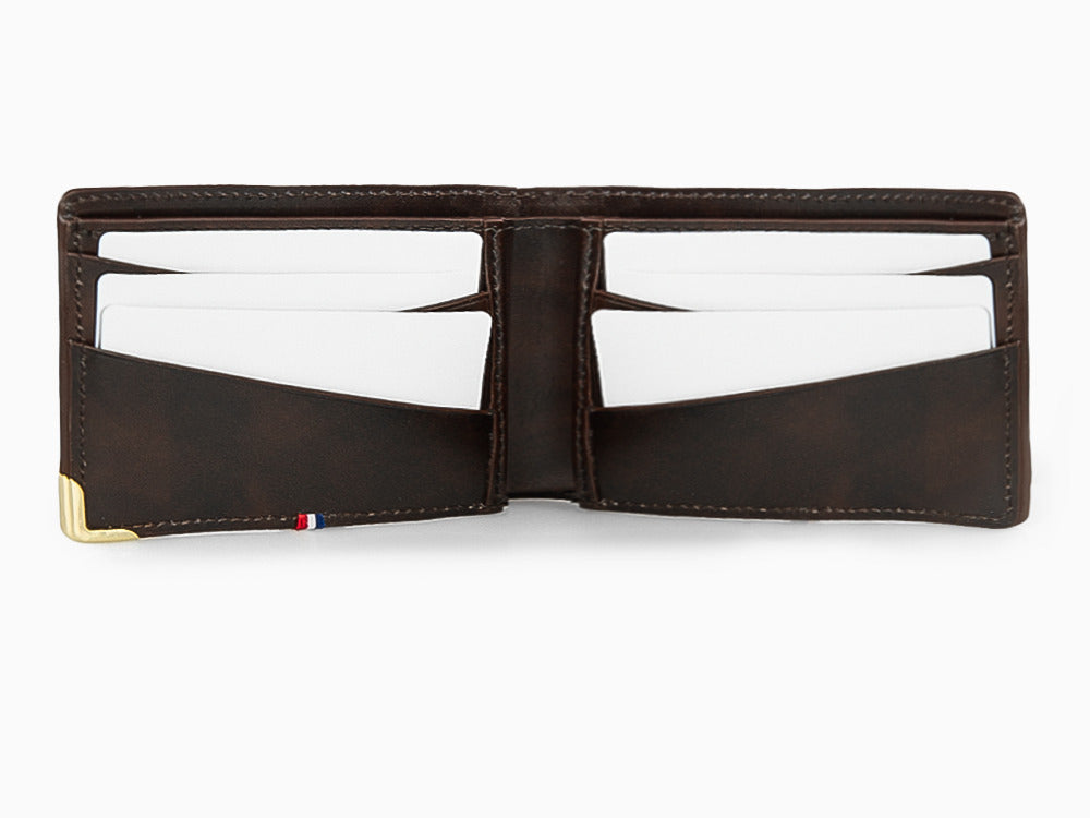 S.T. Dupont Atelier Cloudy Brieftasche, Braun, Leder, 6 Karten, 190453