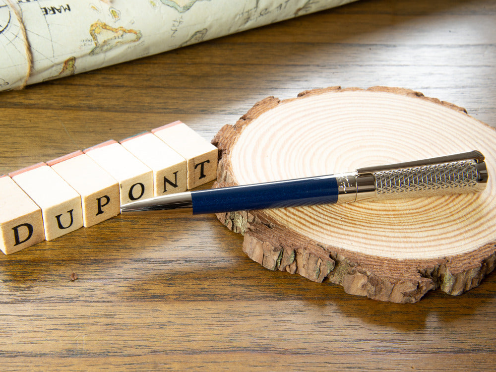 S.T. Dupont Liberté Fire Head Kugelschreiber, Lack, Palladium, Blau, 465017