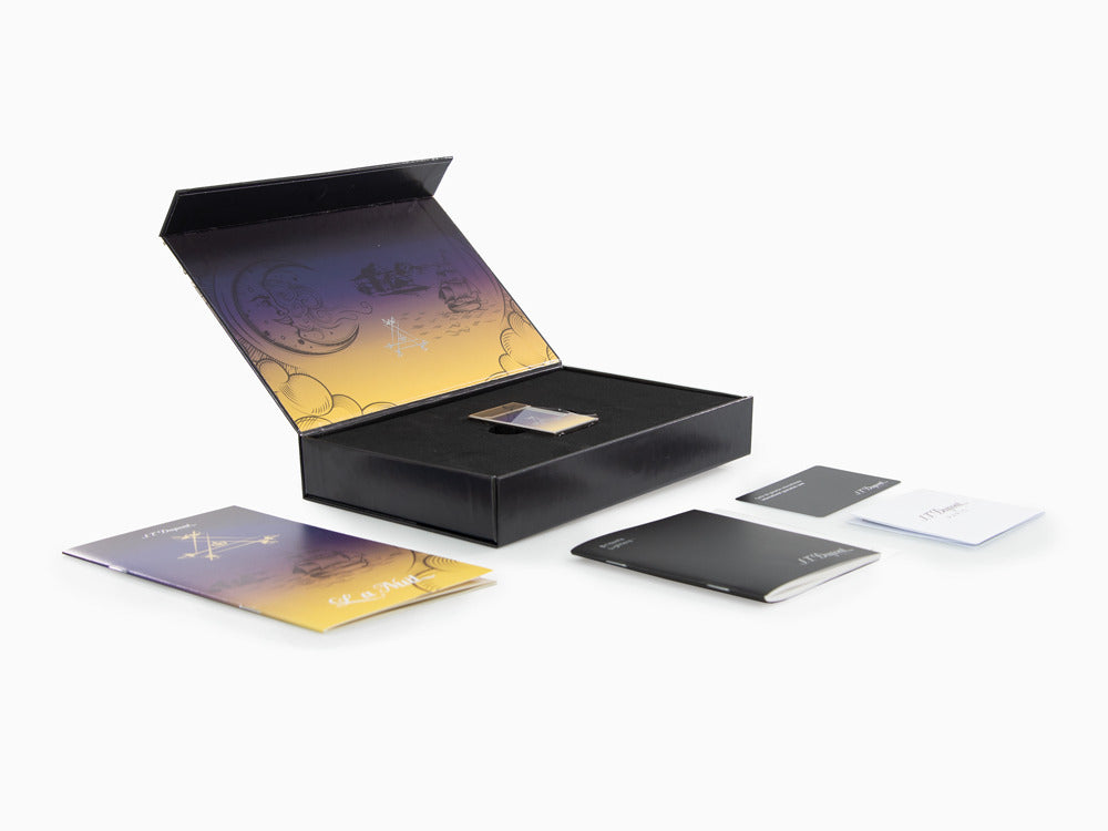 S.T. Dupont Ligne 2 Montecristo La Nuit Feuerzeug, Palladium Akzenten, , C16035