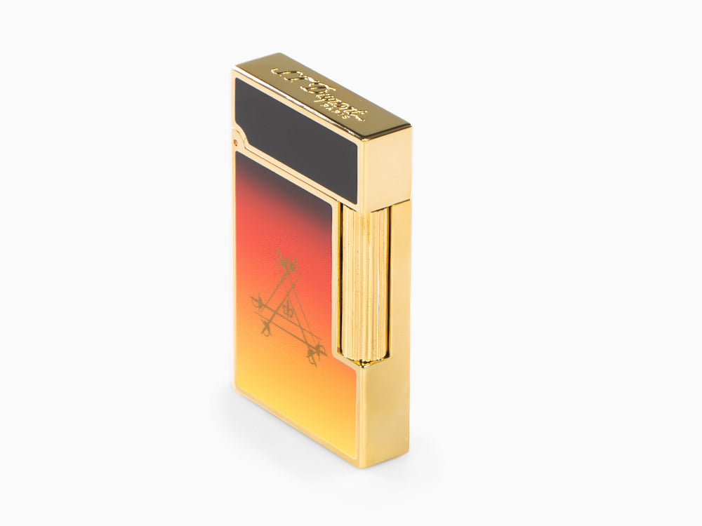 S.T. Dupont Ligne 2 Cling Montecristo, Le Crépuscule Feuerzeug, Orange, C16036
