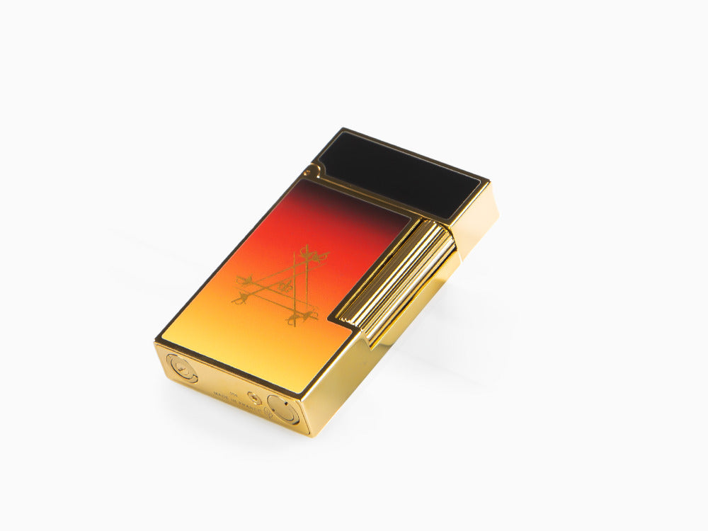 S.T. Dupont Ligne 2 Cling Montecristo, Le Crépuscule Feuerzeug, Orange, C16036