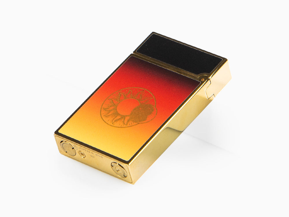 S.T. Dupont Ligne 2 Cling Montecristo, Le Crépuscule Feuerzeug, Orange, C16036