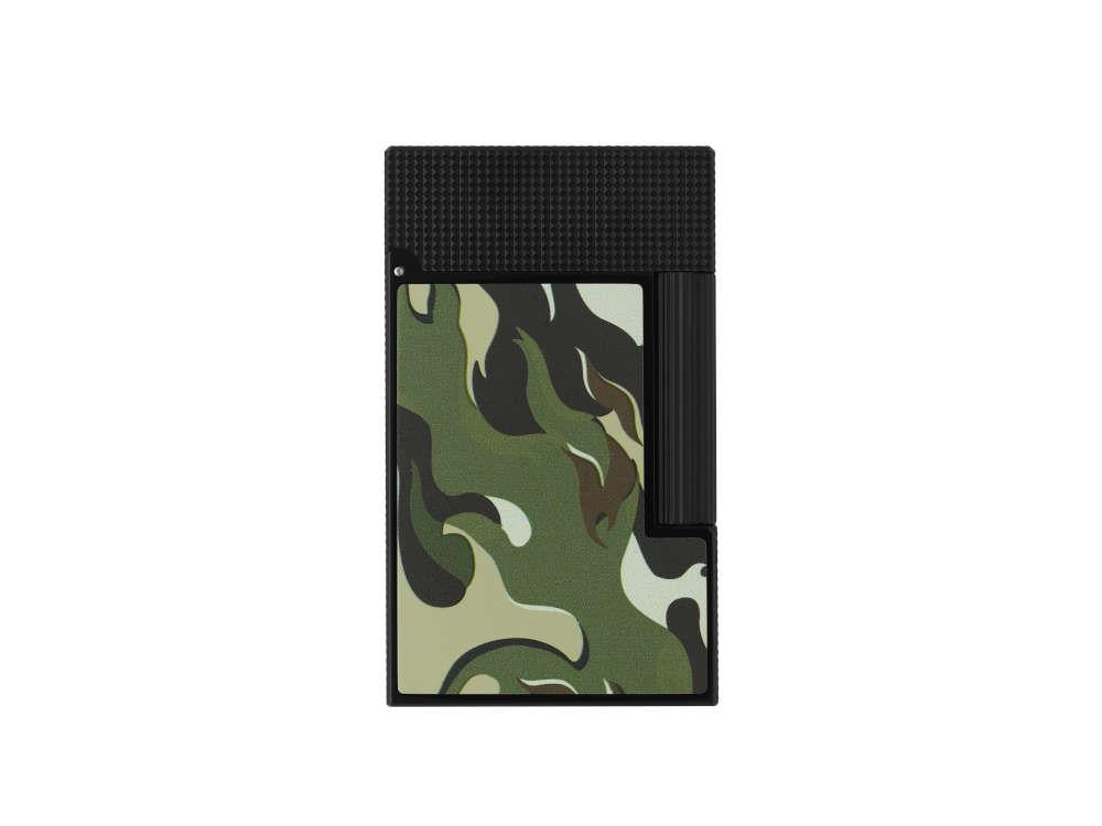 S.T. Dupont Camo Ligne 2 Feuerzeug, Metalle, Grün, Limitierte Auflage, C16050