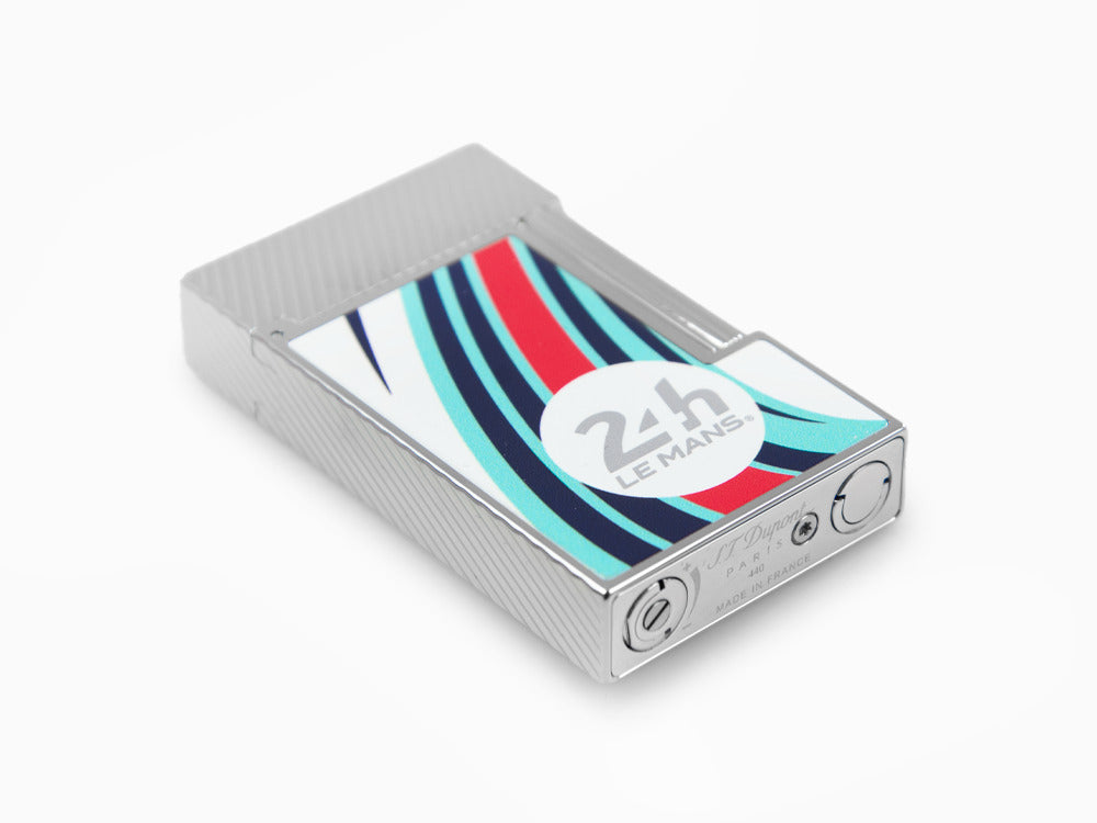 S.T. Dupont 24H Du Mans Ligne 2 Feuerzeug, Palladium, Weiss, C16088