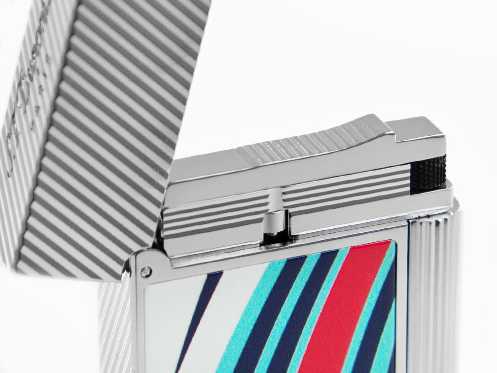 S.T. Dupont 24H Du Mans Ligne 2 Feuerzeug, Palladium, Weiss, C16088