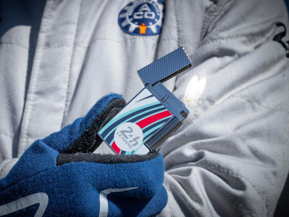 S.T. Dupont 24H Du Mans Ligne 2 Feuerzeug, Palladium, Weiss, C16088