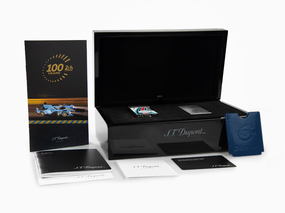 S.T. Dupont 24H Du Mans Ligne 2 Feuerzeug, Palladium, Weiss, C16088