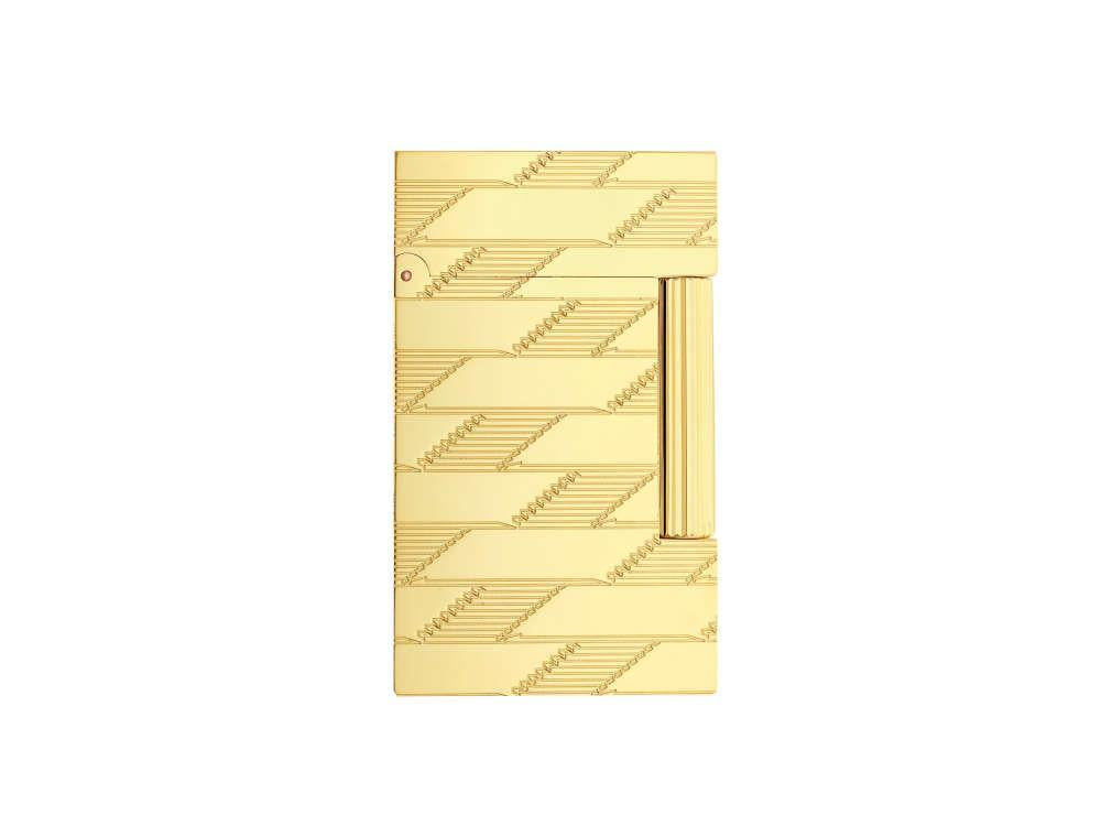 S.T. Dupont Ligne 2 Monogram 1872 Feuerzeug, Golden, Limitierte Auflage, C16178