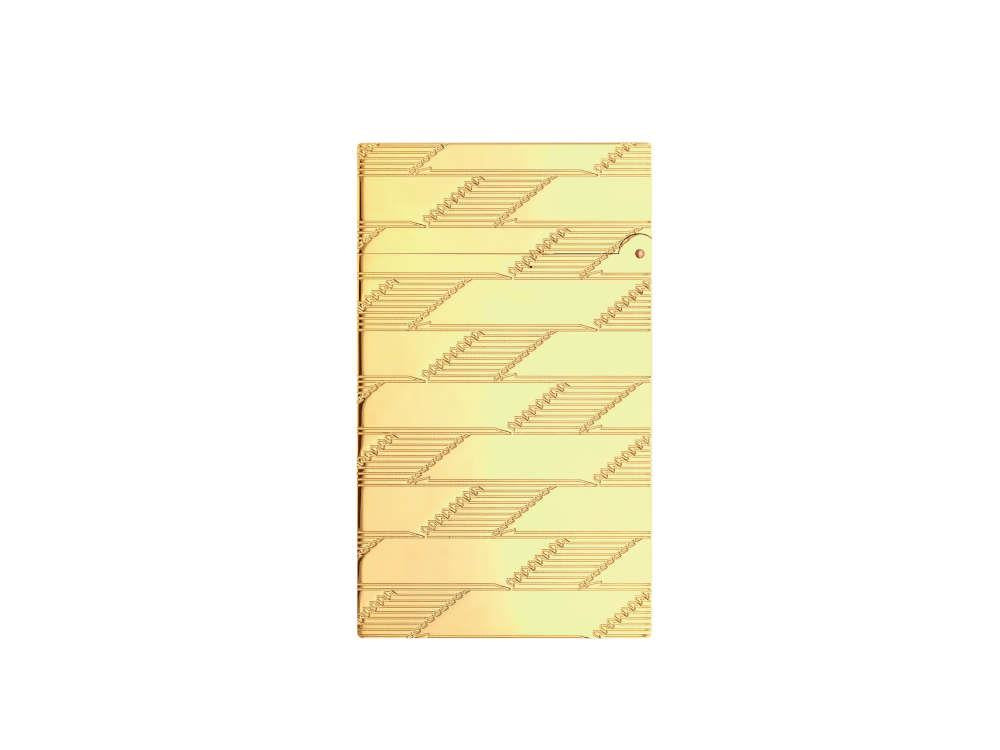 S.T. Dupont Ligne 2 Monogram 1872 Feuerzeug, Golden, Limitierte Auflage, C16178