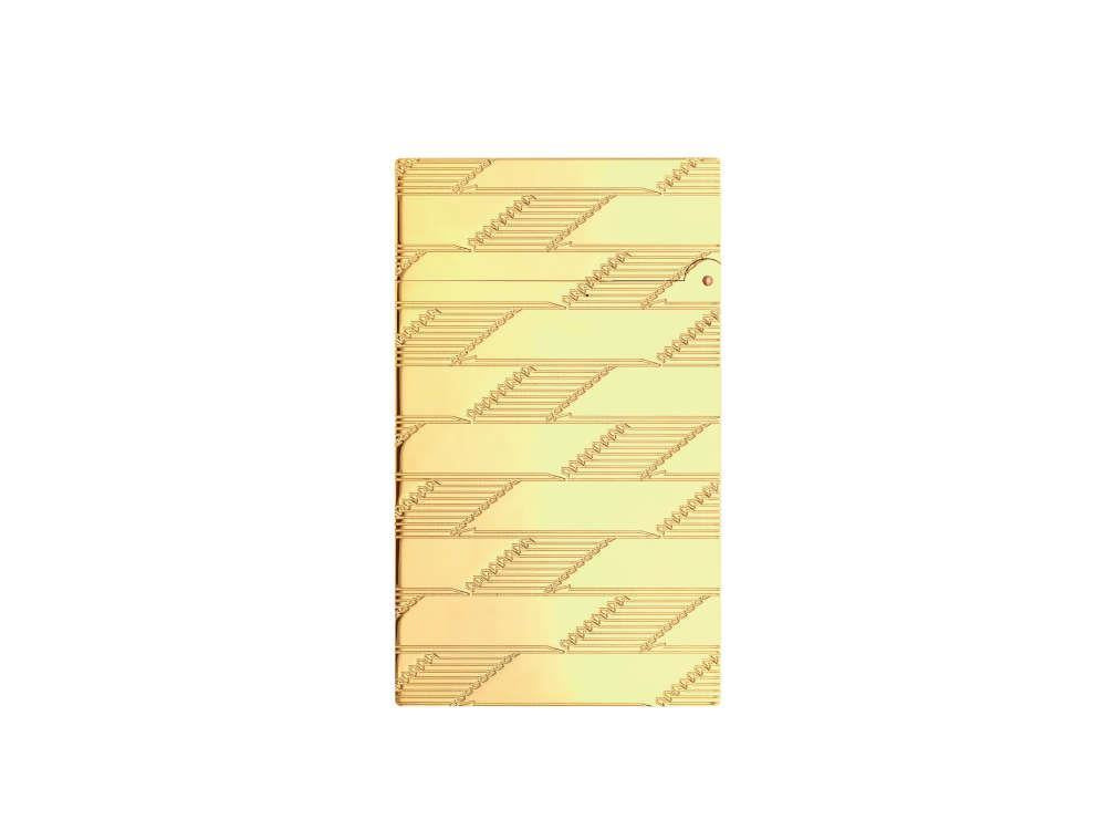 S.T. Dupont Ligne 2 Monogram 1872 Feuerzeug, Golden, Limitierte Auflage, C16178