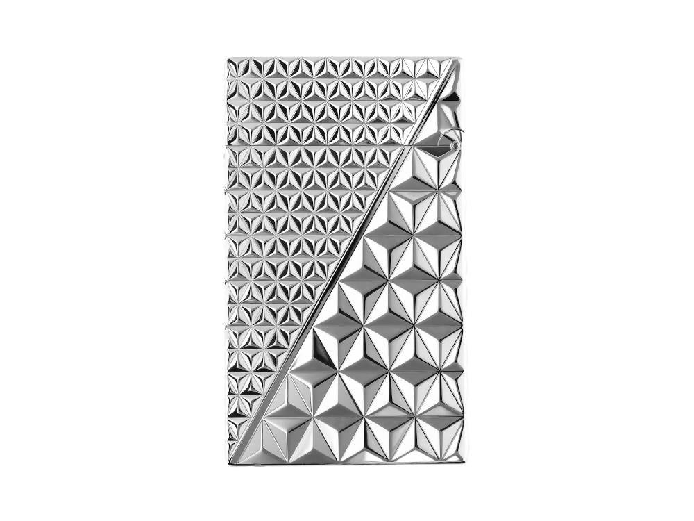 S.T. Dupont L2  Double Fire X Feuerzeug, Messing, Palladium, Silber, C16645