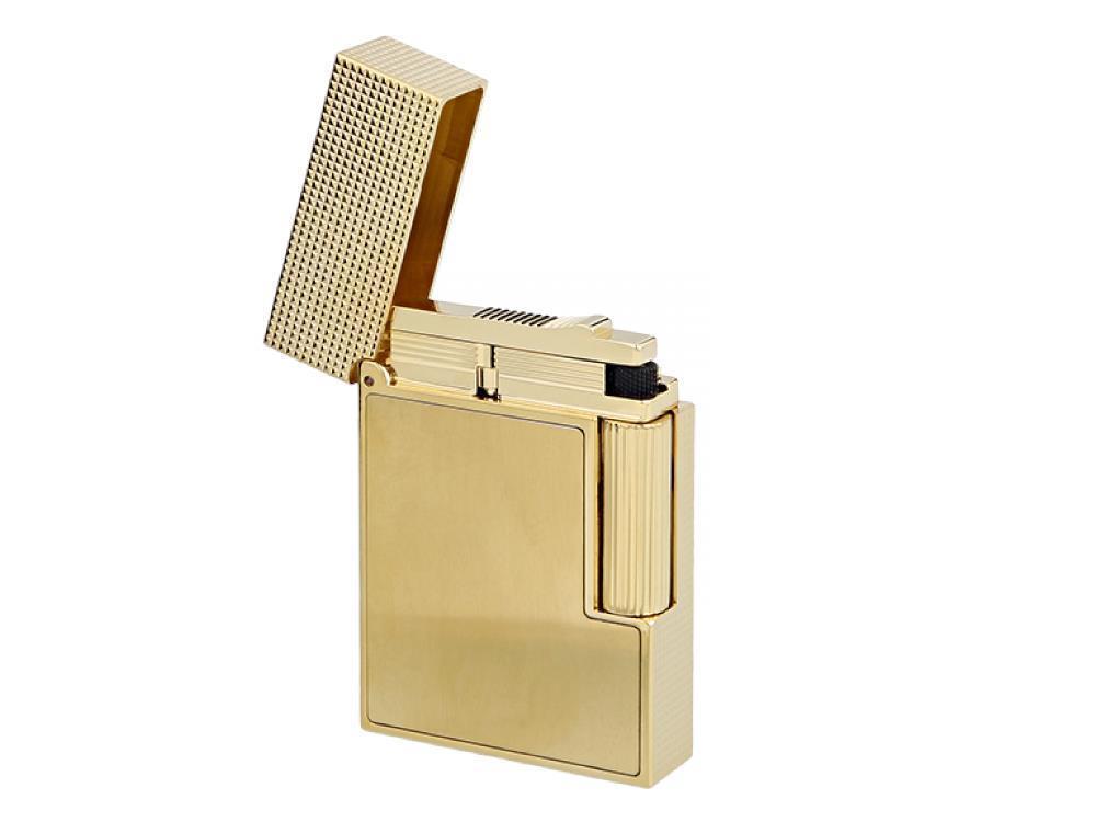 S.T. Dupont Ligne 2 Small Feuerzeug, Messing, Vergoldet, Gold, C18602