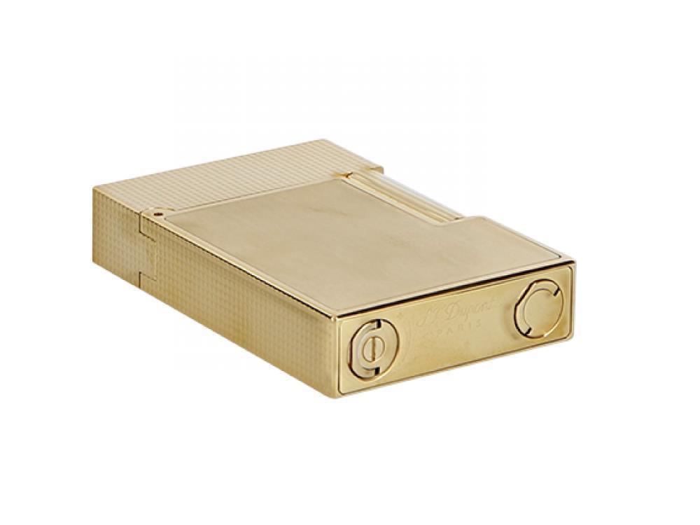 S.T. Dupont Ligne 2 Small Feuerzeug, Messing, Vergoldet, Gold, C18602